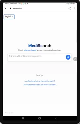 MediSearch android App screenshot 1